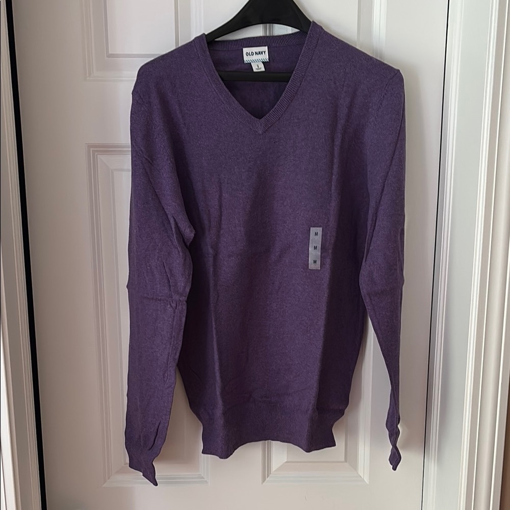 Old Navy Purple V-Neck Sweater